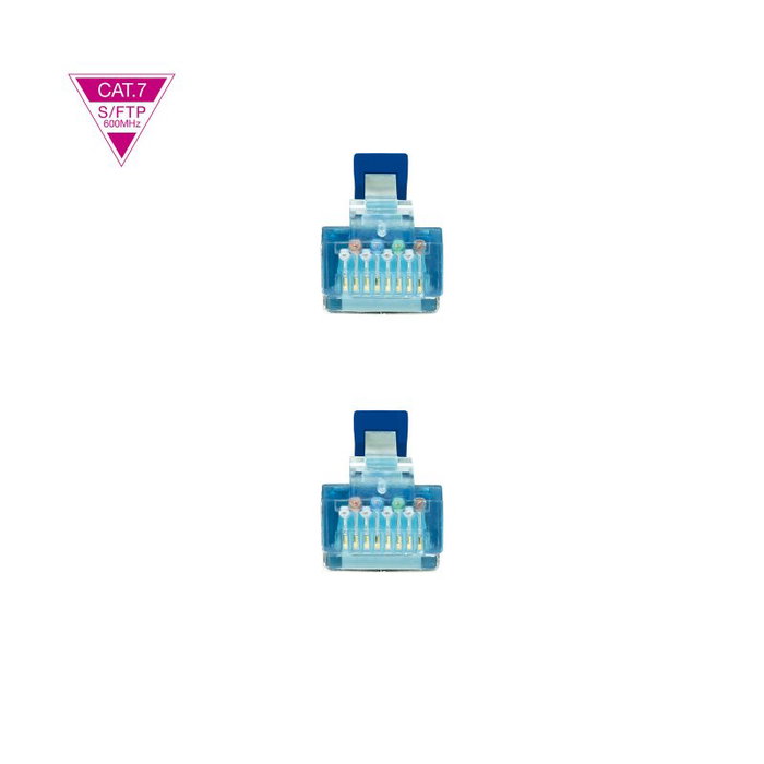 Nanocable Cable de Red CAT.7 SFTP AWG26 25 cm Azul Nanocable Cable de Red CAT.7 SFTP AWG26 25 cm Azul